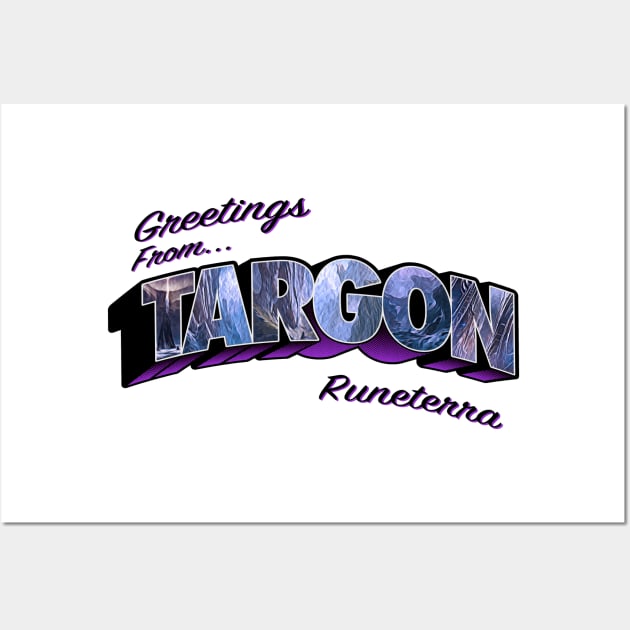 Greetings from Targon vintage Wall Art by Scrapyardigan